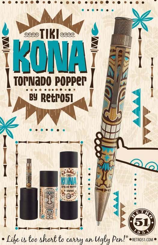 Retro 51 “TIKI KONA'  Rollerball Pen Rare Launched July 2017 L.E. SEALED