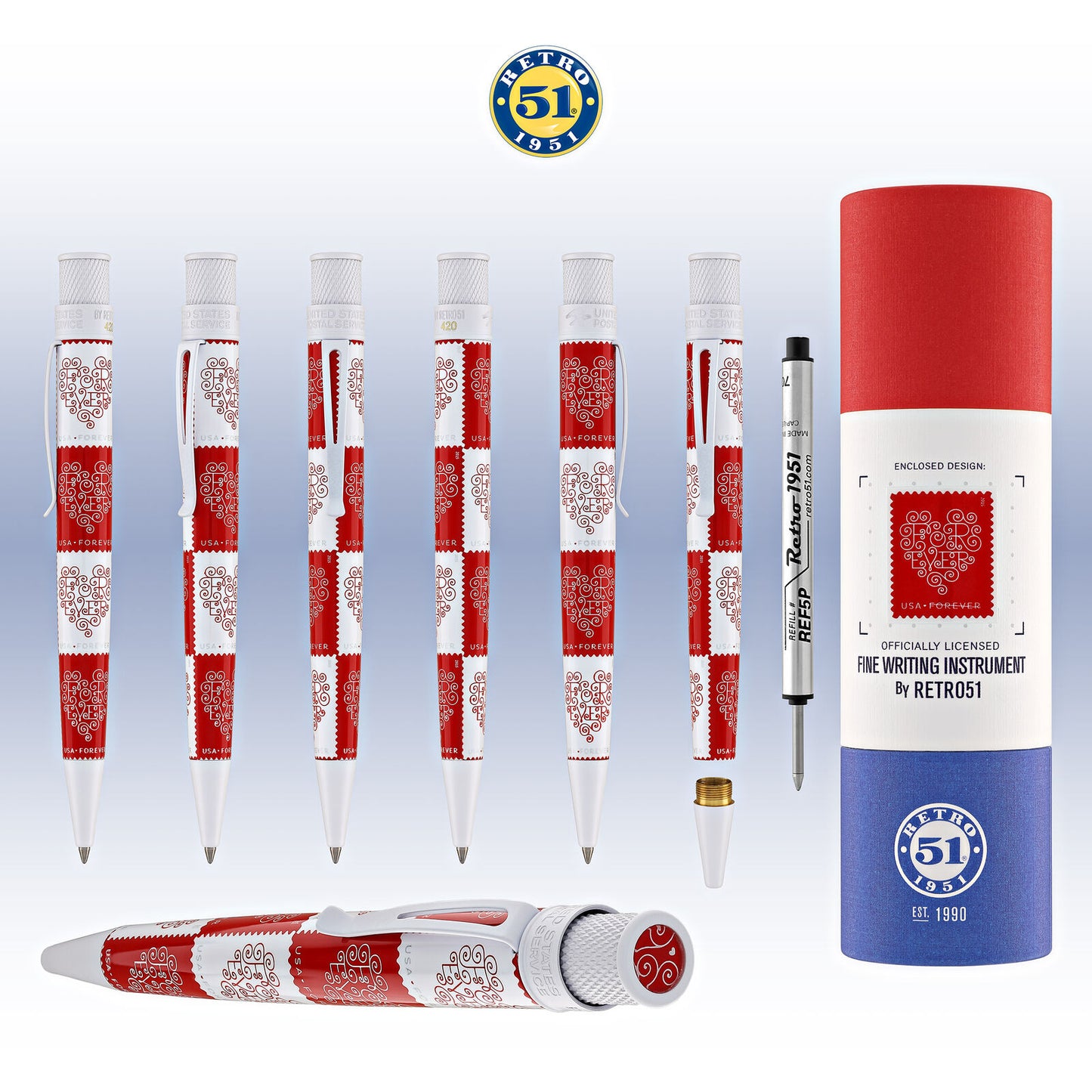 Retro 51  'Love' 2015 USPS Stamp  Rollerball Pen - Limited Edition - NEW