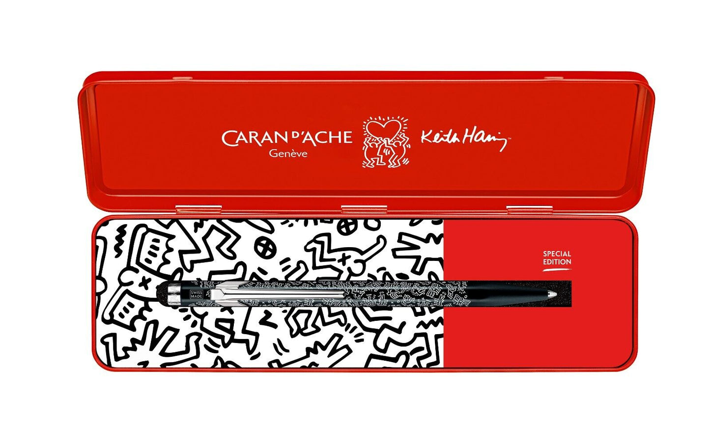 Caran d'Ache 849 Keith Haring Ballpoint Pen in Black - Christmas 2023 - NEW