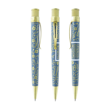 Retro 51  Rollerball Pen USPS Thank You Stamp Blue Grey- Serial 1