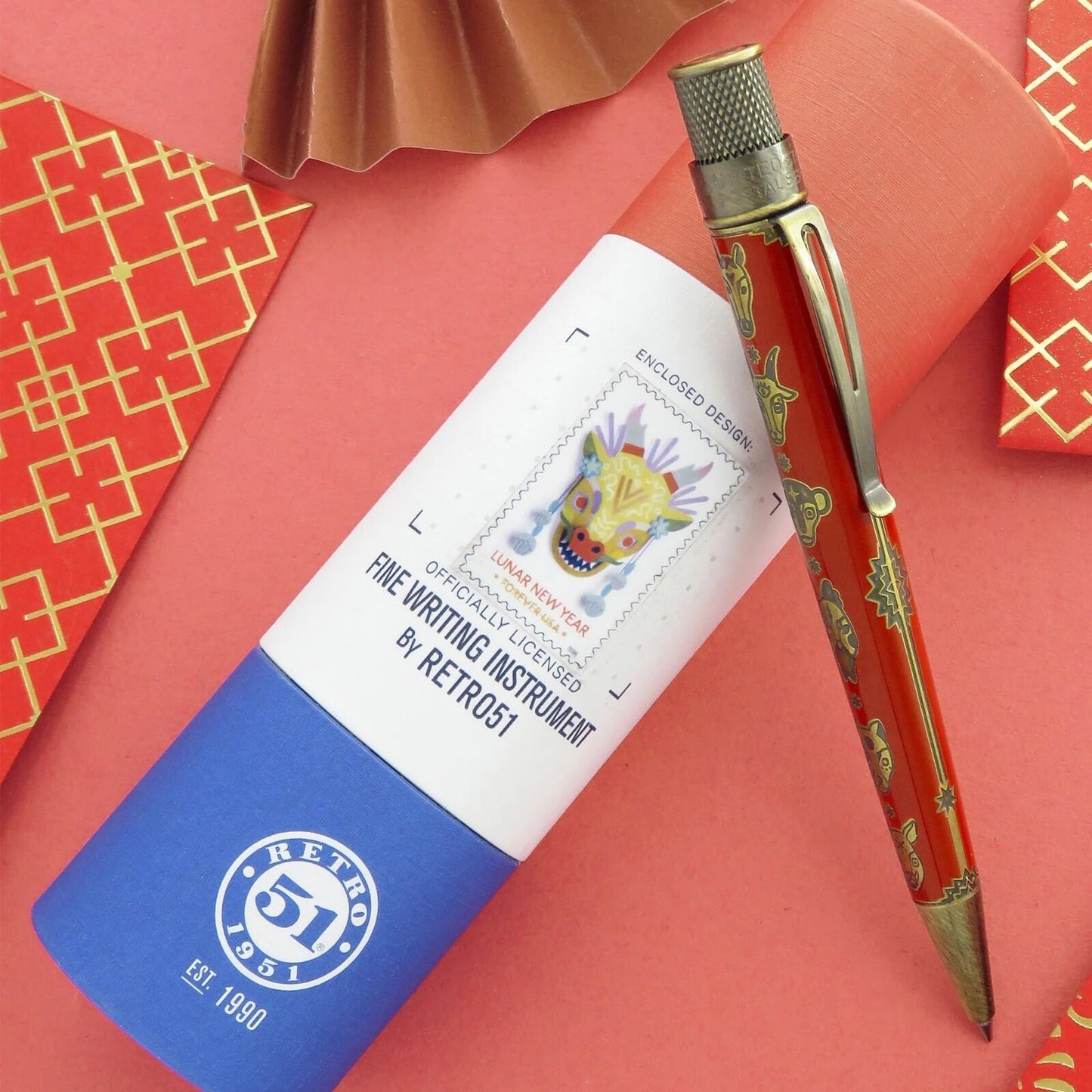 Retro 51 'Lunar New Year '24' USPS Stamp Pen SERIAL #1
