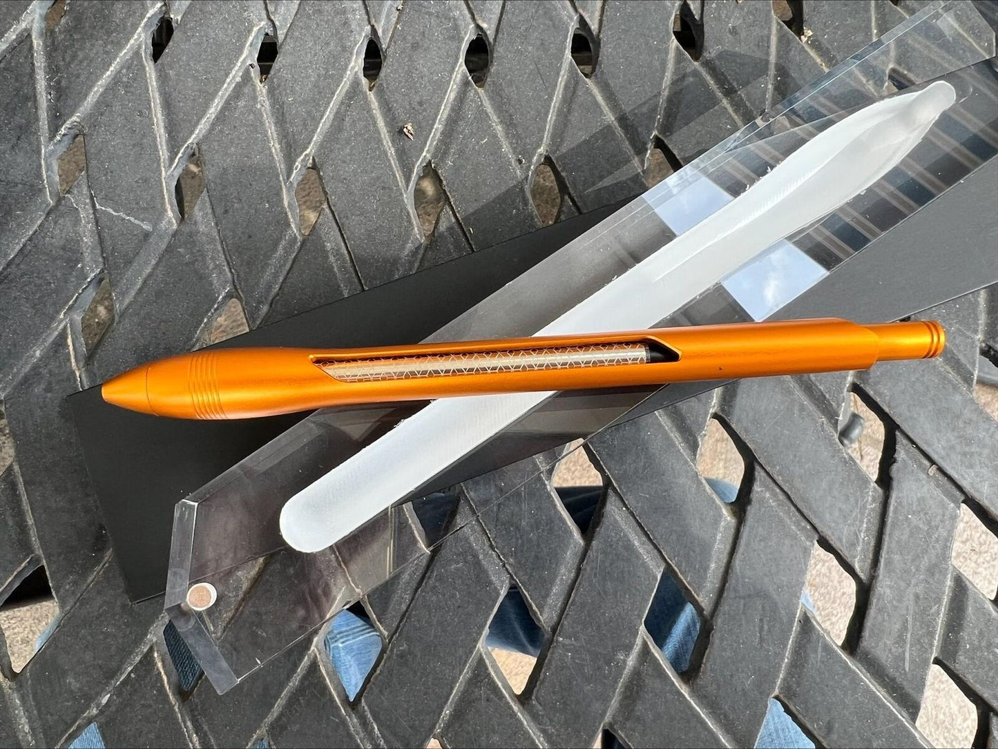 Rare and Awesome  Orange McLaren F1 Racing Pen -