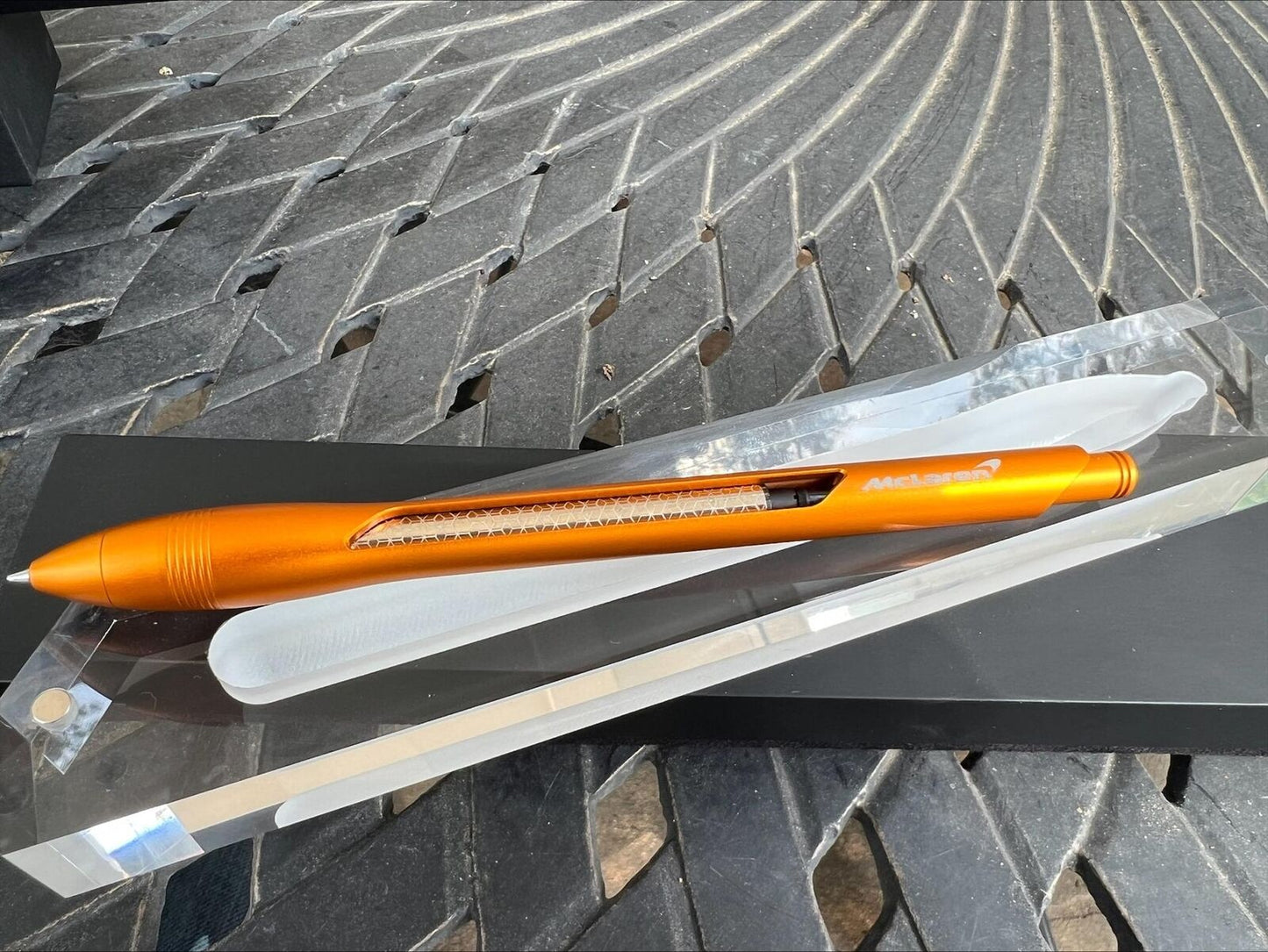 Rare and Awesome  Orange McLaren F1 Racing Pen -