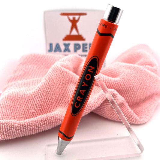 Acme Studios' "Crayon Chrome Orange" Rollerball Pen By Adrian Olabuenaga