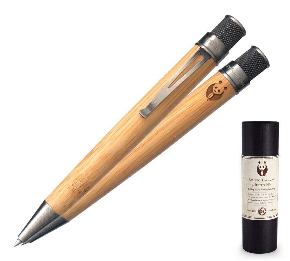 Retro 51 Bamboo Panda Bear Rescue Rollerball Pen, , Sealed - VRR-1810-3
