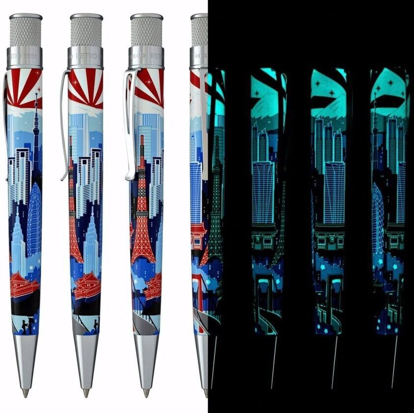 Retro 51  TOKYO SKYLINE  - Ltd Ed of 707 - Rollerball / Pen - ZRR - 1989