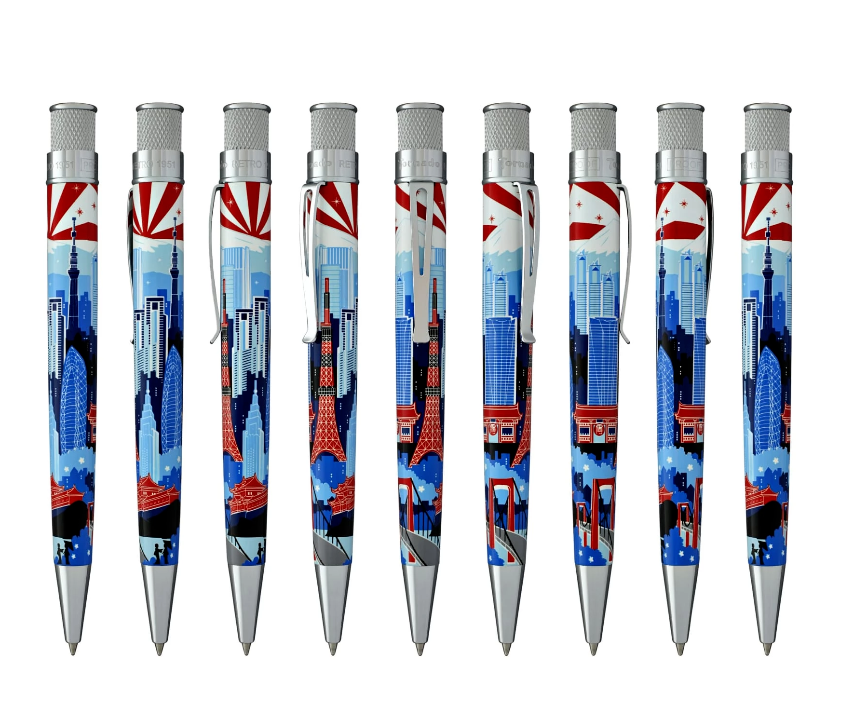 Retro 51  TOKYO SKYLINE  - Ltd Ed of 707 - Rollerball / Pen - ZRR - 1989