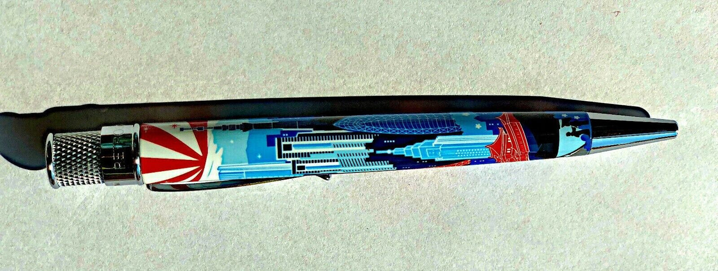 Retro 51  TOKYO SKYLINE  - Ltd Ed of 707 - Rollerball / Pen - ZRR - 1989
