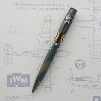 Retro 51  IWM Collection Rollerball Pen in Spitfire N3200 - NEW in Tube