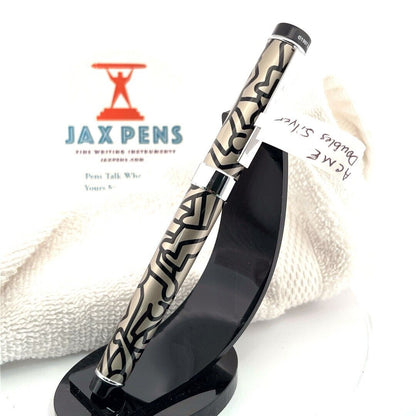 ACME Studios' “Doubles Silver" Rollerball Pen by Pop Artist KEITH HARING