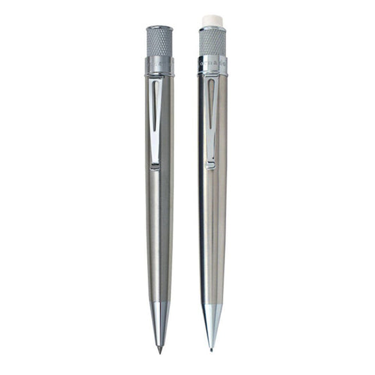 Retro 51  Stainless Pen & Pencil Set
