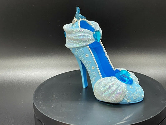 Disney Shoe Ornament  Cinderella Blue Shoe