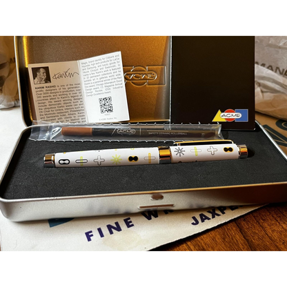ACME Studios' "White" Rollerball Pen by the Esteemed Designer K. RASHID