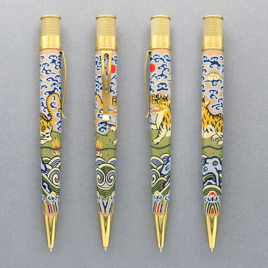 Retro 51 The Met Rollerball in Chinese Tiger Rank Badge -NEW  SEALED #'D