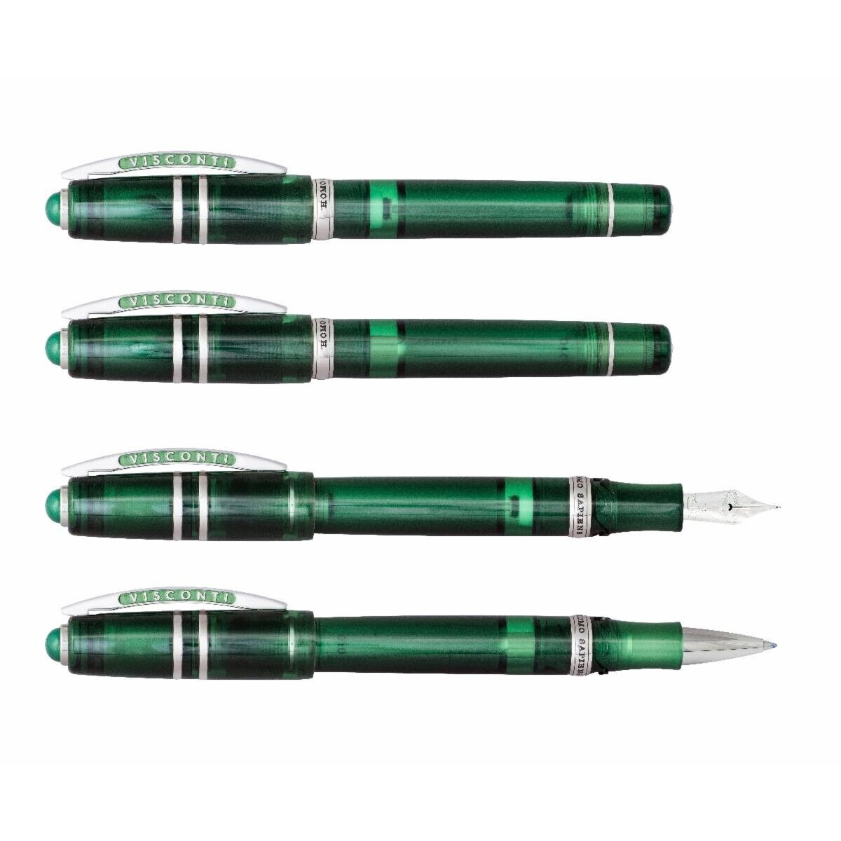 Visconti Homo Sapiens Demo Stones Emerald Rollerball Pen - New