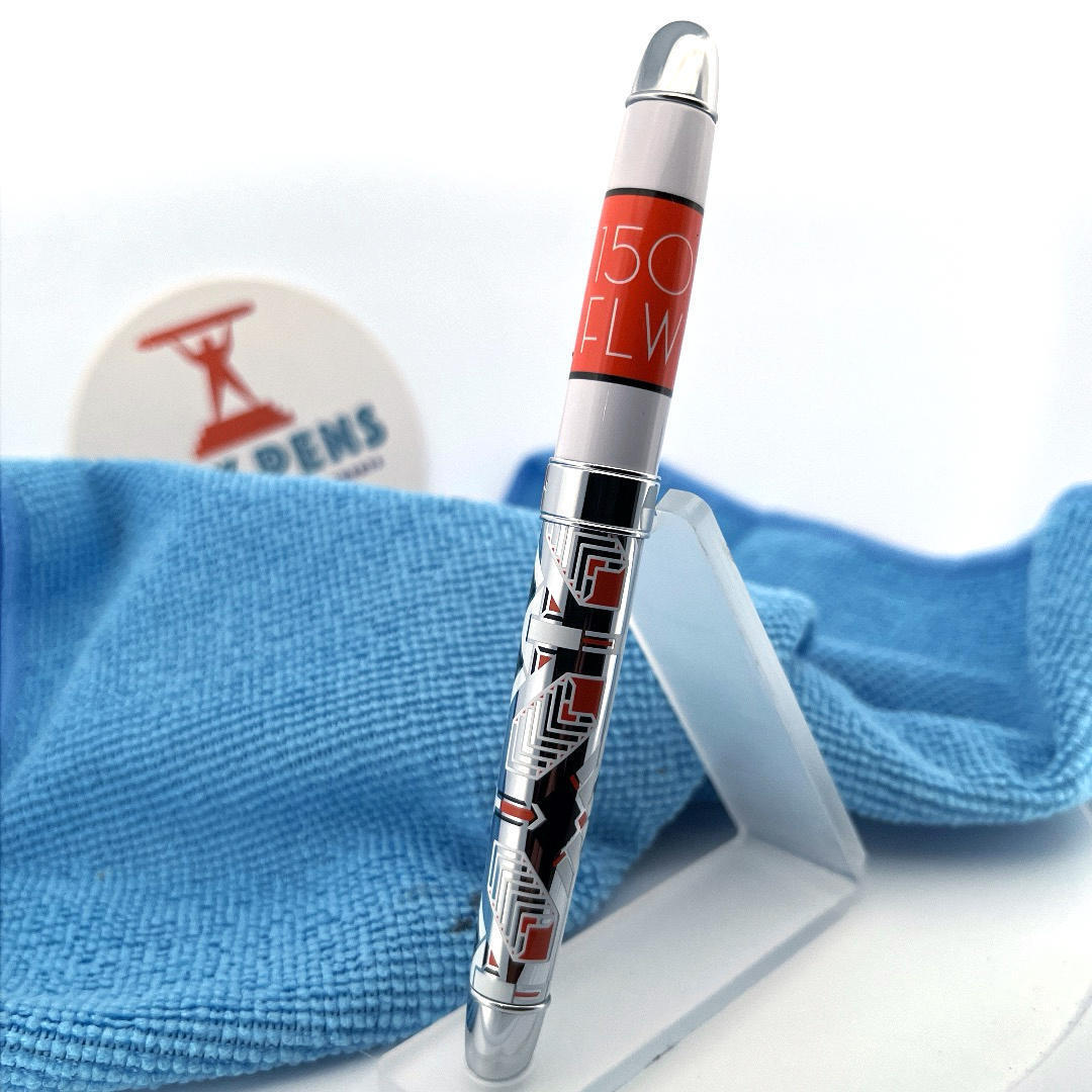 Acme Studios' "150 FLW WHITE" Frank Lloyd Wright 150th Birthday Rollerball Pen