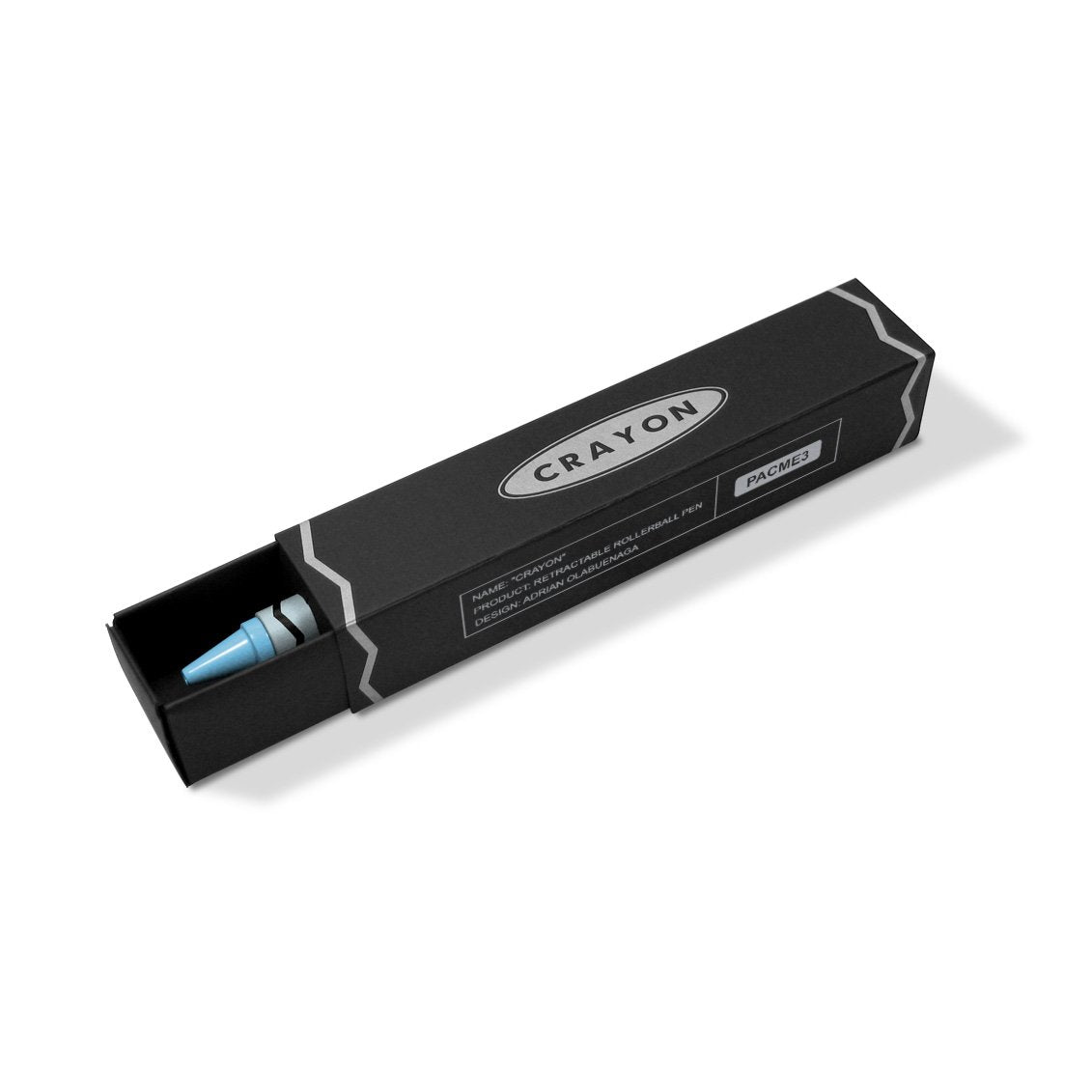 ACME Light Blue Crayon by Adrian Olabuenaga Retractable Rollerball Pen