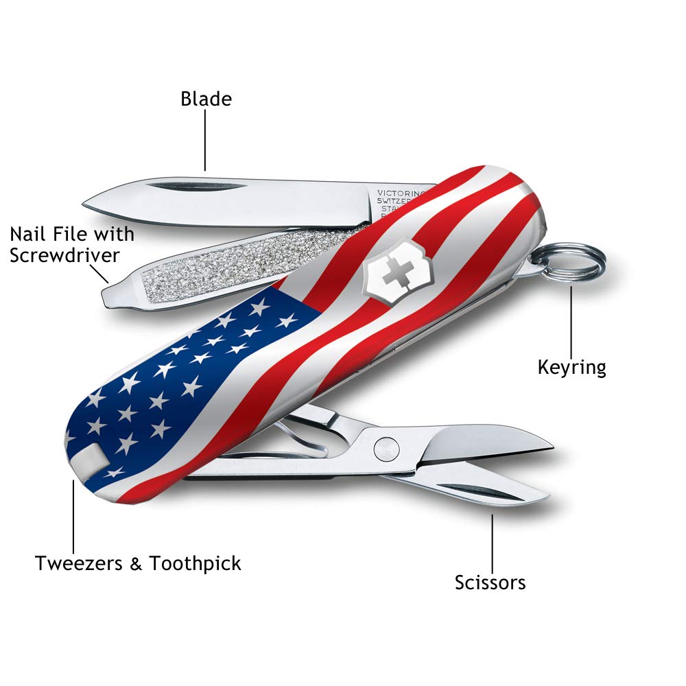 Victorinox US Flag Classic SD Knife