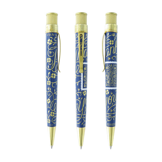 Retro 51 Pen USPS Thank You Stamp Purple SERIAL #1