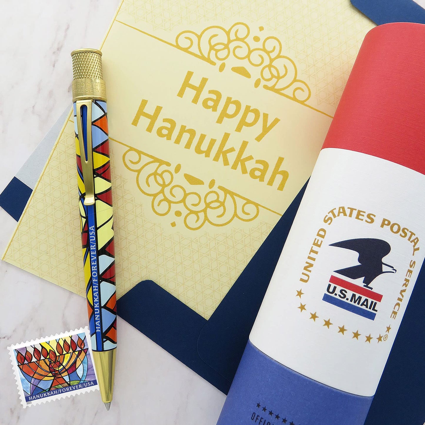 Retro 51 Lim. Ed. USPS Hanukkah Stamp  Pen SERIAL #1