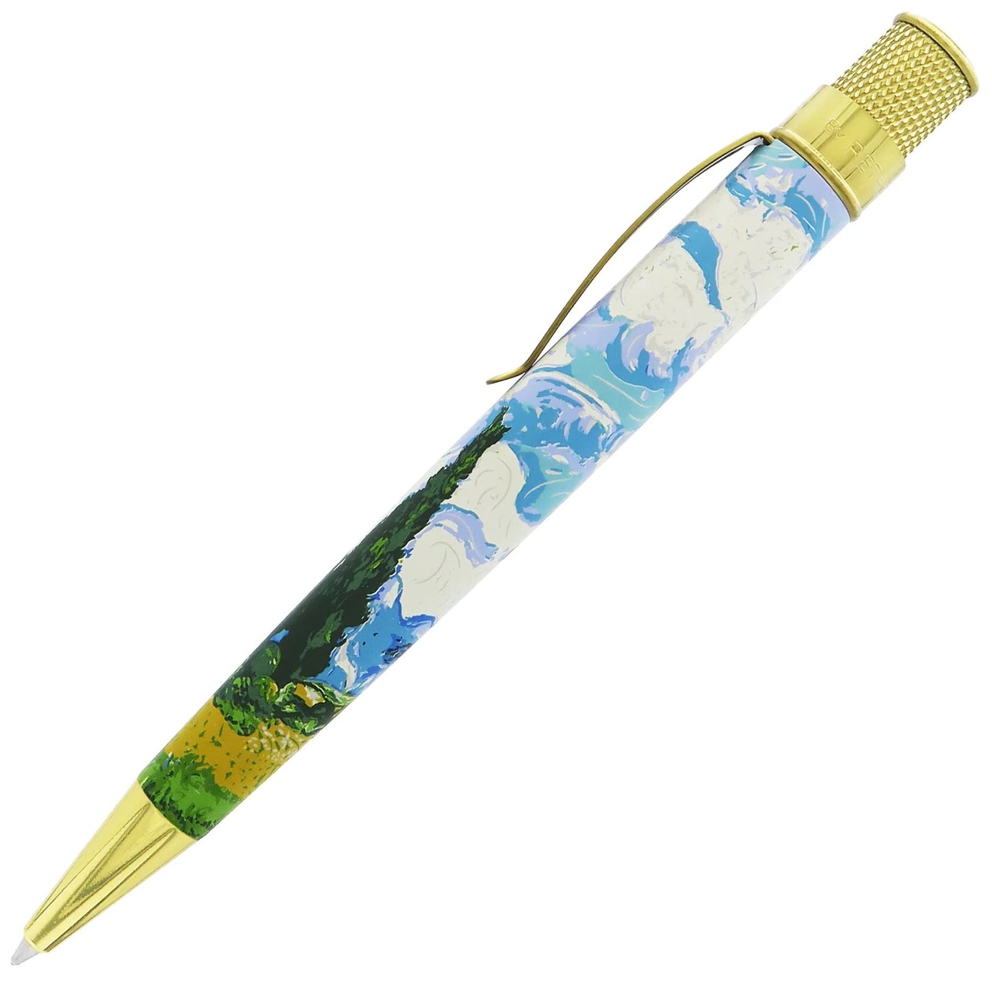 Retro 51 Metropolitan Van Gogh Wheat Field with Cypresses Pen SERIAL #1