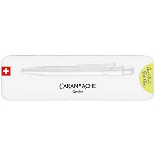 Caran D‘Ache 849.462 fluorescent yellow pastel ballpoint pen - LE New