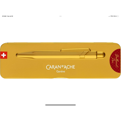 Caran D'Ache 849 Pen CLASSIC DRAGON BURGUNDY BP - New in Golden Case