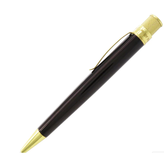 Retro 51 Brown Pen with Brass Trim New and Sealed