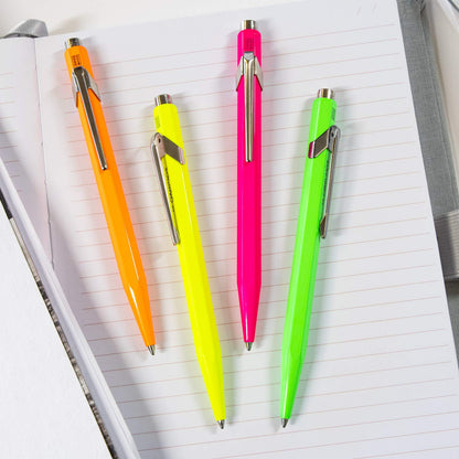 Caran D'ache 849 Pop Line Fluo Yellow-Green Ballpoint Pen