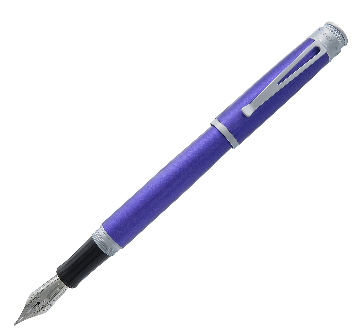 Retro 51 Frosted Metallic Ultraviolet with Satin Trim Fountain Pen