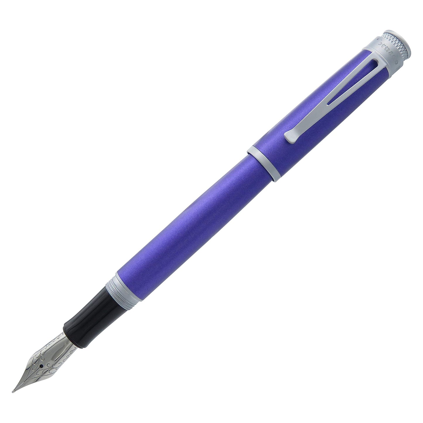 Retro 51 Frosted Metallic Ultraviolet with Satin Trim Fountain Pen