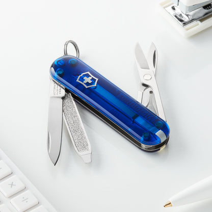 Victorinox Translucent Sapphire Classic SD 7 Function Pocket Knife