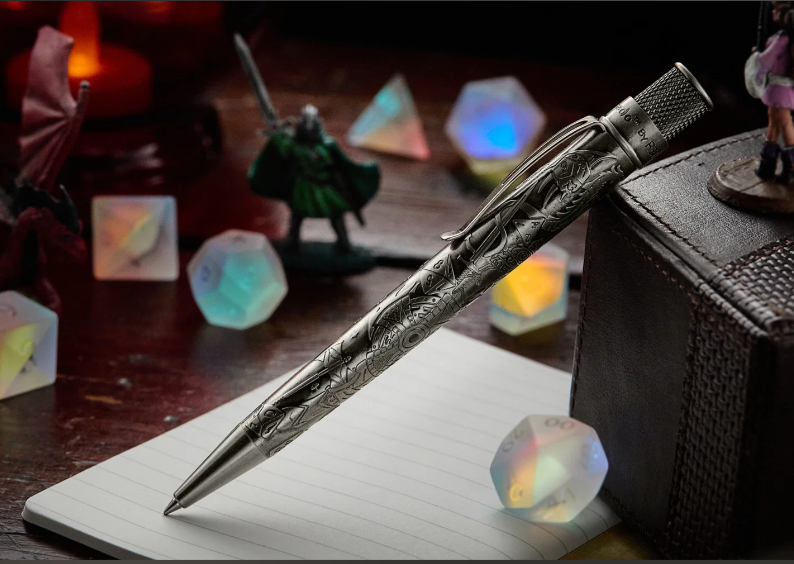 Retro 51 Fire & Dice 2E Fighter Rollerball Pen NEW Sealed Rare RPG Edition