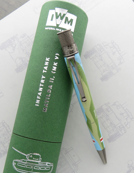Retro 51 Tornado “Matilda Tank” Rollerball Pen – Collectible Military Theme