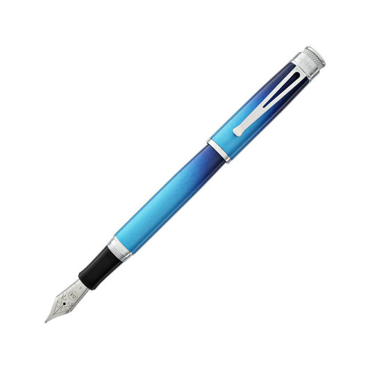 Retro 51 Blue Lagoon Fountain Pen Medium Nib New Open Tube