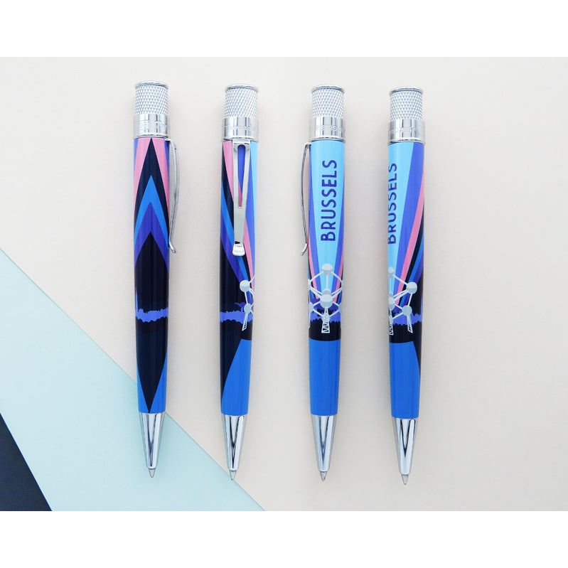 Retro 51 Pen "Brussels" Belgium Group-4P New Sealed #'d Limited Edition