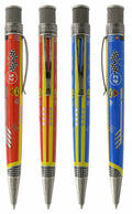 Retro 51 Gymkhana Red, Blue Rallye, Bumper Matching Set of Rollerball Pens