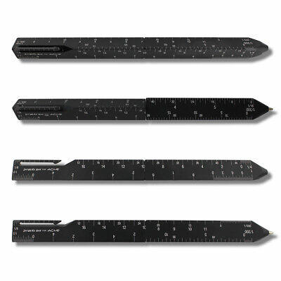 ACME Scale - Black by Shigeru Ban Retractable Ballpoint Pen