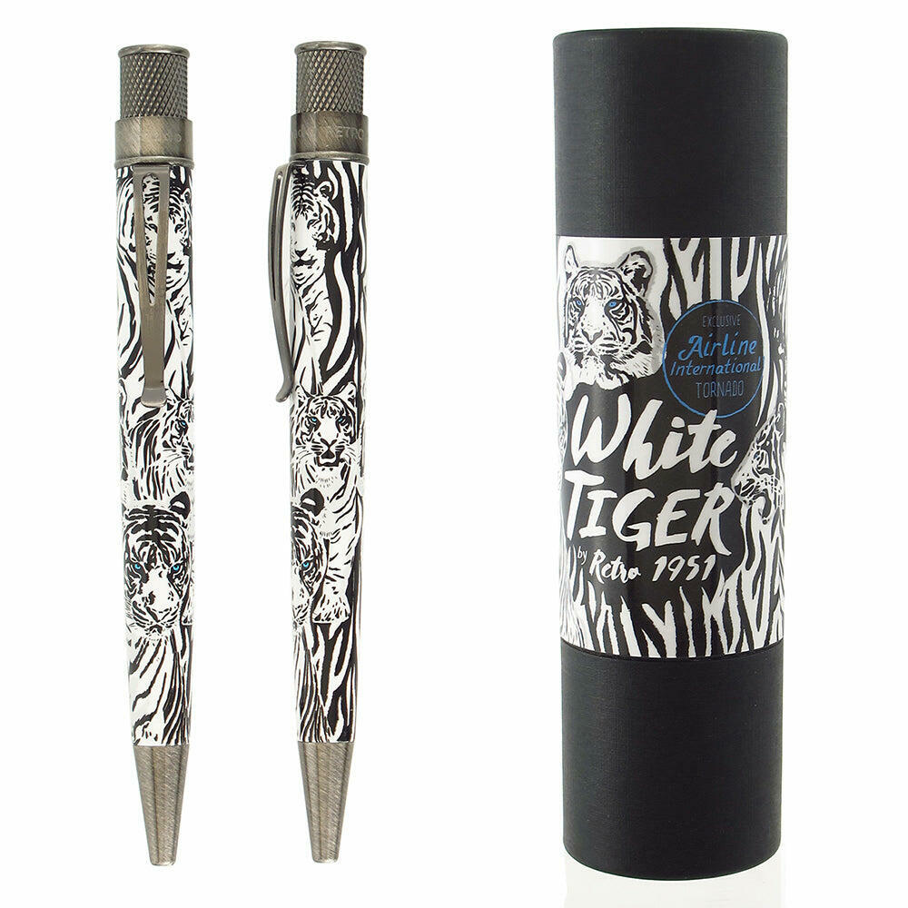 Retro 51 White Tiger Rollerball Pen, Low Number 26