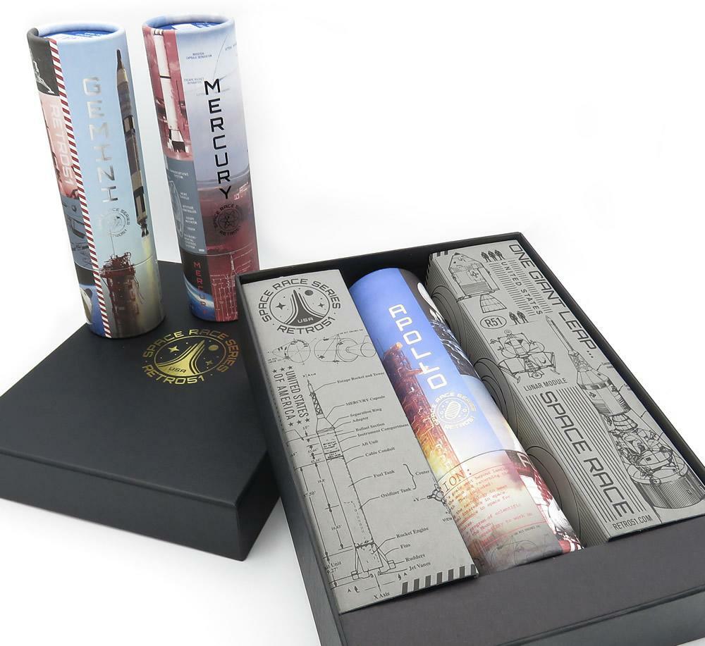 Retro 51 Space Race Series Apollo Gemini & Mercury 3 Pen Box Set
