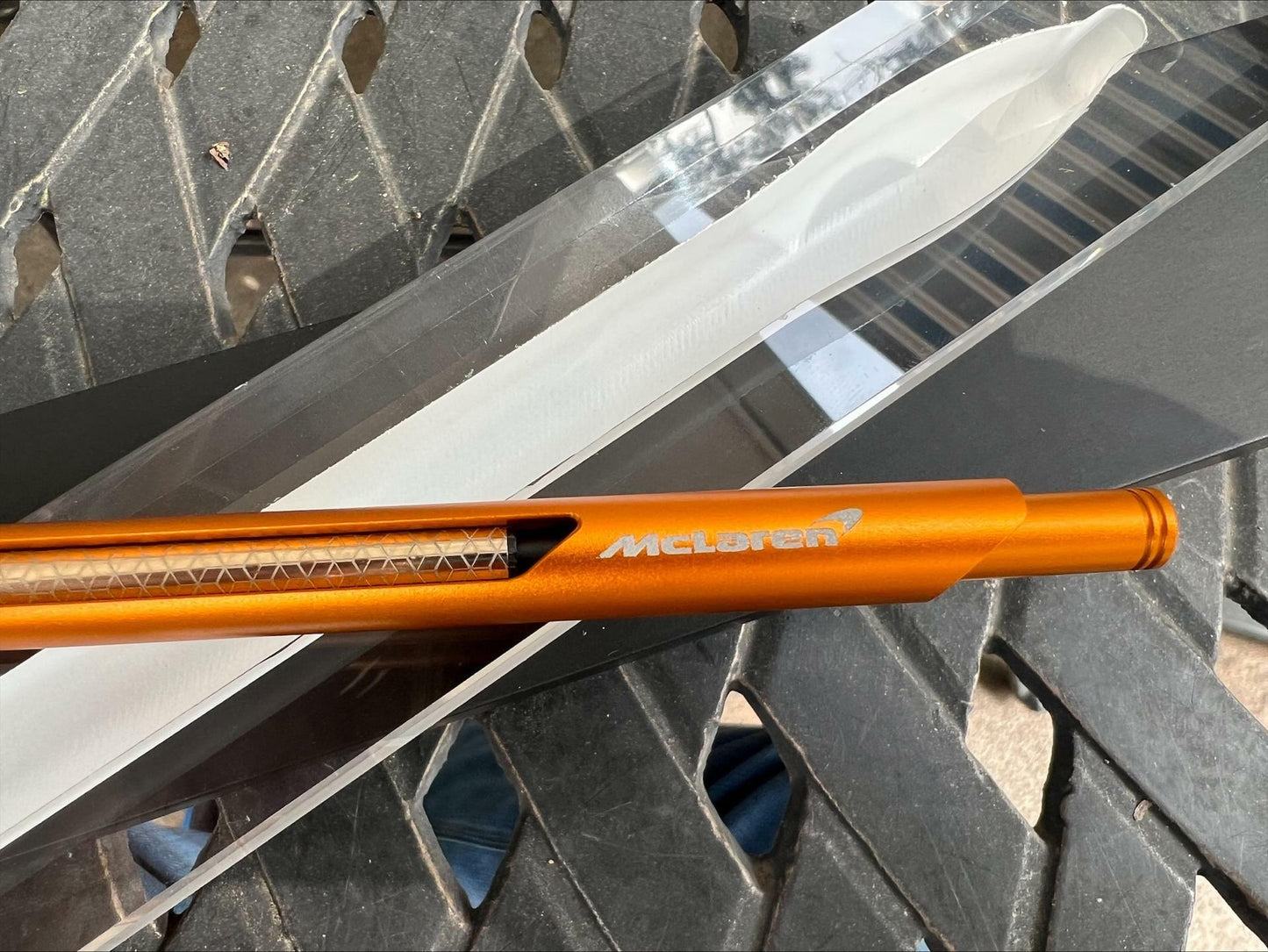 Rare and Awesome  Orange McLaren F1 Racing Pen -