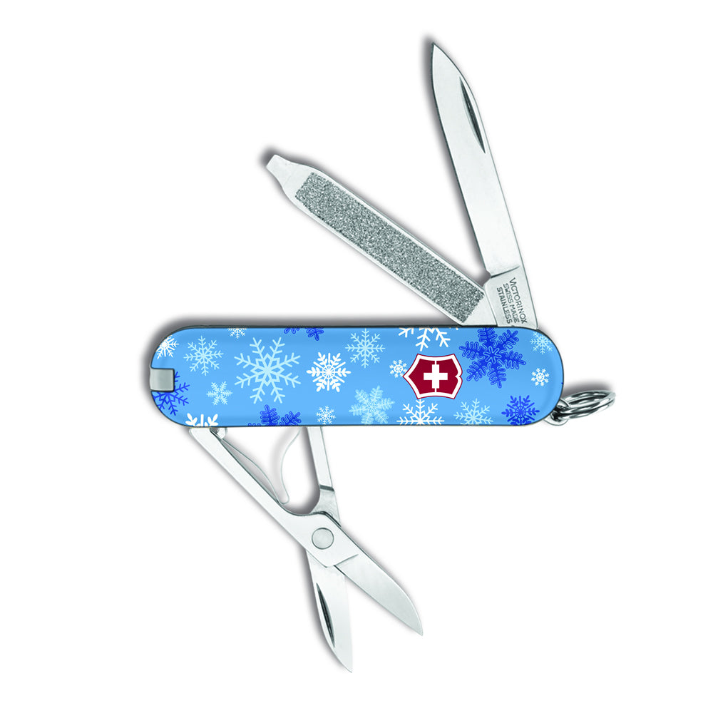 Victorinox Snowflakes Classic Holiday Christmas Swiss Army Knife JAX Pens