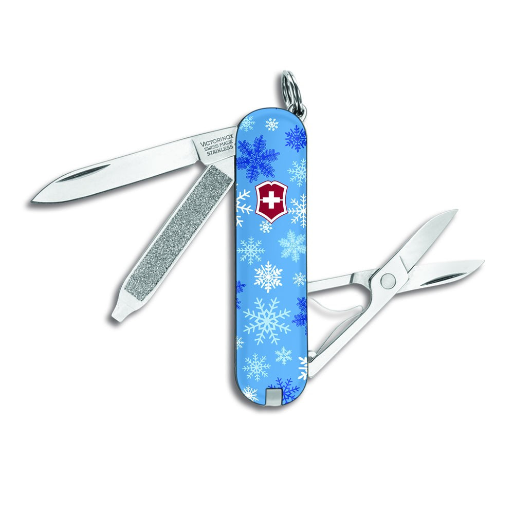 Victorinox Snowflakes Classic Holiday Christmas Swiss Army Knife JAX Pens