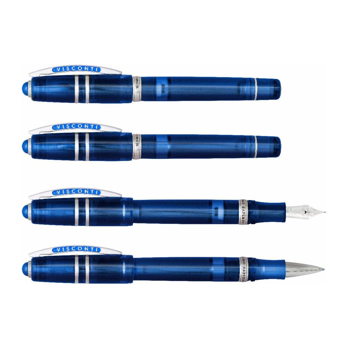 Visconti Demo Stones Sapphire Blue Rollerball New